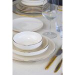 Tabak Evi Porselen Sofia Altın Yaldız Yemek Takımı 24 Parça 6 Kişilik - Görsel 4