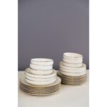 Tabak Evi Porselen Sofia Altın Yaldız Yemek Takımı 24 Parça 6 Kişilik - Görsel 5