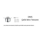 Oms 3'lü Çelik Mini Tencere Takımı (Düz-Derin) - Görsel 2