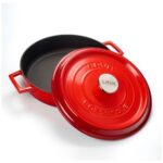 Lava Döküm Beşli Tencere Tava Seti Trendy-Kırmızı - Görsel 2