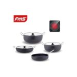 Fms Indüksiyon 7 Parça Elit Granit Set Siyah
