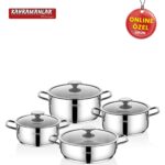 Kahramanlar Yağmur 8 Parça Tencere Seti - Görsel 4