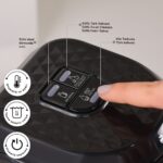 Karaca Hatır Hüps Quartz Közde Türk Kahvesi, Sütlü Türk Kahvesi, Sütlü İçecek Hazırlama Makinesi 5 Fincan Kapasiteli Bol Köpüklü Black Chrome - Görsel 5