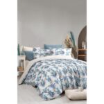 My Story Lastikli Çarşaflı Çift Kişilik Nevresim Takımı Monblue