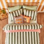 Bella Maison %100 Pamuk Line Tek kişilik Nevresim Takımı Yeşil (160x220 cm) - Görsel 2