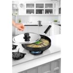 Lavonni 32 cm Kapaklı Balık Tava - Siyah - Görsel 2