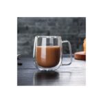 Mis Kitchen  6 Adet Çift Ca mlı Kahve ve Çay Kupası Espresso Bardağı Çift Cidarlı Bardak Seti 250  ml - Görsel 3