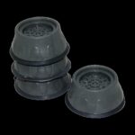 Miraaxx 4 Parça  Küçük Gri Çamaşır Makine Titreşim Önleyici Ayak (4887)