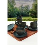 Keramika Azure  Myra Çay Takımı 12 Parça 6 Kişilik