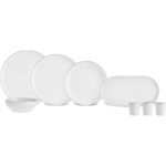 Karaca Stream Bone Saturn 53 Parça 12 Kişilik Yemek Takımı Platin - Görsel 5