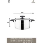 Amboss Enio Paslanmaz Çelik İnduksiyon Tabanlı 18 Parça Çeyiz Seti - Gri - Görsel 2