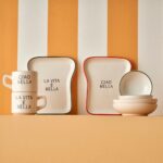 Bella Maison Line Seramik 8 Parça 2 Kişilik Tost Kahvaltı Takımı