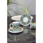 Tulu Porselen Semazen Kahve Takımı 12 Parça - Görsel 2