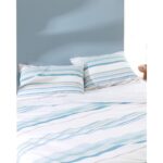 Madame Coco Sorel Çift Kişilik %100 Pamuk Ranforce Baskılı Nevresim Takımı - Turkuaz - Görsel 3