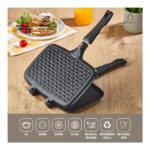 Amboss Ambos KUV-0274 Kuvars Ocak Üstü Döküm El Tost Makinesi Siyah