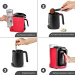 Karaca Hatır Otomatik Su Alma Hazneli Türk Kahve Makinesi Imperial Red - Görsel 5