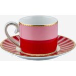 Pip Studio Love Birds Kırmızı Porselen Kahve Fincanı 125 ml - Görsel 2