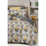 My Story Lastikli Çarşaflı Çift Kişilik Nevresim Takımı Monyell - Görsel 3