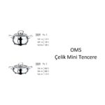 Oms Collection 2009 2 Parça Paslanmaz Çelik Mini Küre Basık Tencere 12X6 cm - Görsel 2