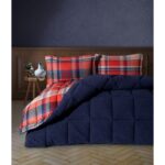 Clasy Wellsoft Yorgan Seti Çift Kişilik Life Is V5 Lacivert - Görsel 2