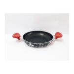 Renkli Çiçekler 22 cm  Desenli Teflon Tava Yumurta Melemen Tavası Pişirme Tava