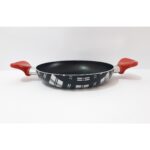 Renkli Çiçekler 22 cm  Desenli Teflon Tava Yumurta Melemen Tavası Pişirme Tava - Görsel 3