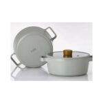 Es Dekor Fika Cam Kapaklı Alüminyum 22 cm Tencere - Görsel 3