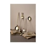 Matmel Moreno Gold Sofralarınıza Şıklık Katacak  30 Parça 6 Kişilik Çatal- Kaşık  Takımı - Görsel 3