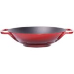 Sürel Döküm Demir Wok Tava - 35 Cm - Görsel 2