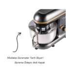 Yui M108 Easy Chef Hamur Yoğurma Makinesi Stand Mikseri Gri Gold - Görsel 3