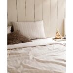 Madame Coco Amelia Tek Kişilik Pamuklu Armürlü Nevresim Takımı - Taş - Görsel 3