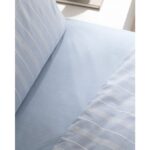 Madame Coco Amelia Tek Kişilik Pamuklu Armürlü Nevresim Takımı - Mavi - Görsel 4