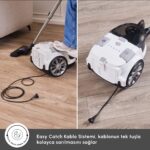 Karaca Vantuz Action Force X10 899 Watt Toz Torbasız Elektrikli Süpürge White - Görsel 5