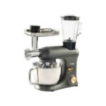 Yui M200 Multi-Fonksiyonel 3'ü Bir Arada Döküm Gövde Stand Mikser Kıyma Setli ve Blender Özellikli 1800W Gri Gold - Görsel 2
