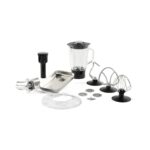 Yui M200 Multi-Fonksiyonel 3'ü Bir Arada Döküm Gövde Stand Mikser Kıyma Setli ve Blender Özellikli 1800W Gri Gold - Görsel 4