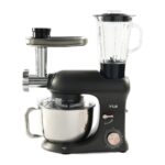 Yui M200 Multi-Fonksiyonel 3'ü Bir Arada Döküm Gövde Stand Mikser Kıyma Setli ve Blender Özellikli 1800W Gri Rose - Görsel 2