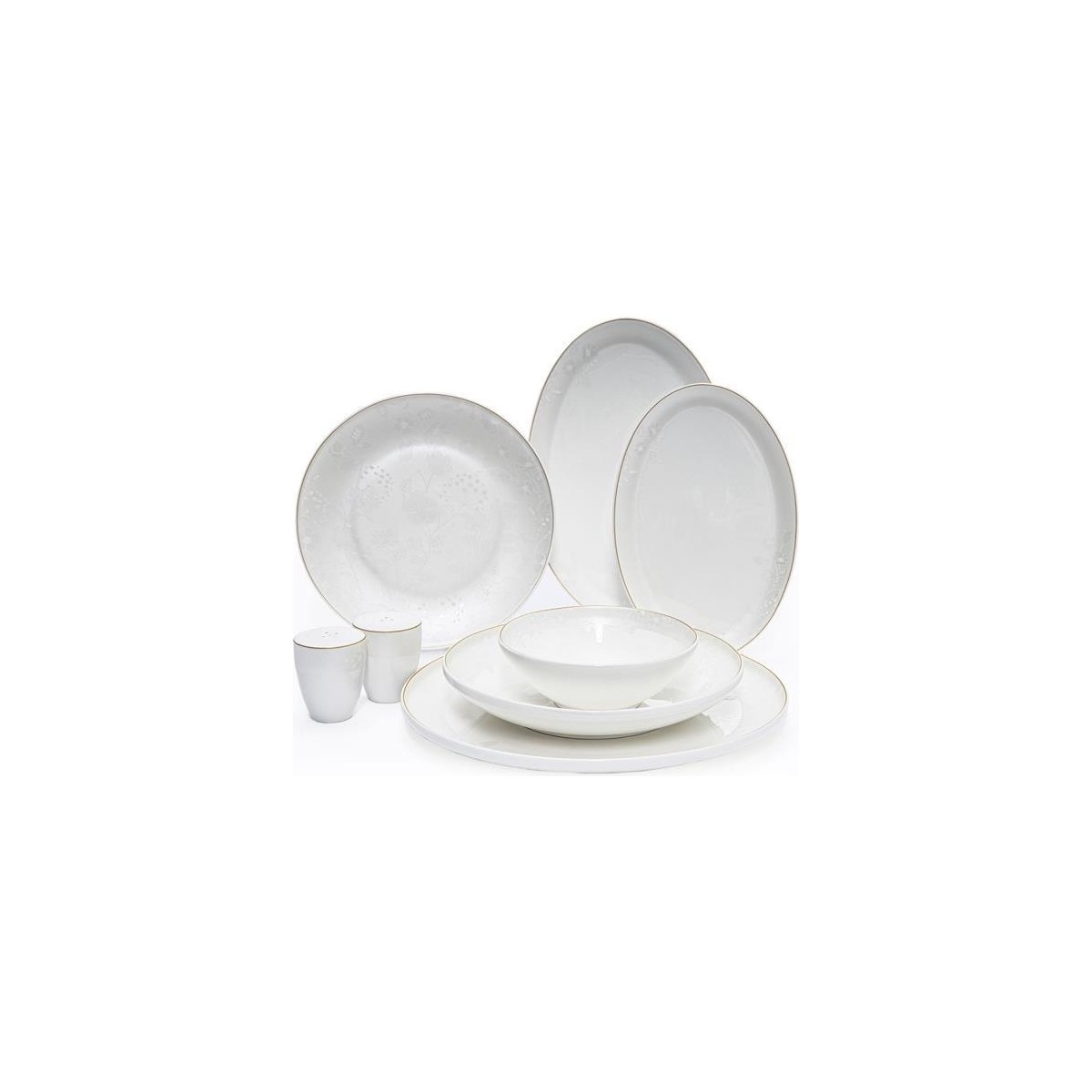 110000990898646.jpg Maxx Doria Rosa Pink Leaf 6 Kişilik 29 Parça Yemek Takımı PA2066 - Görsel 1