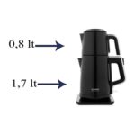 Schafer Teaform Plus Elektrikli Çelik Çay Makinesi Siyah - Görsel 2