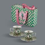 Chiara Alessi Allure Yeşil Porselen Kahve Fincan Seti 120 ml - Görsel 2
