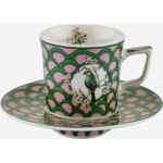 Chiara Alessi Allure Yeşil Porselen Kahve Fincan Seti 120 ml - Görsel 4