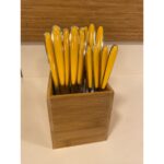 Plus Home Kaşık Çatal Bıçak Takımı 24 Parça Çelik Sarı Kulplu - Görsel 3