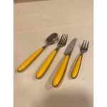 Plus Home Kaşık Çatal Bıçak Takımı 24 Parça Çelik Sarı Kulplu - Görsel 5
