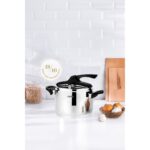 Teknotrust Silver Trend Paslanmaz Çelik 6 Litre Düdüklü Tencere