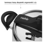 Teknotrust Silver Trend Paslanmaz Çelik 6 Litre Düdüklü Tencere - Görsel 3