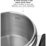 Teknotrust Silver Trend Paslanmaz Çelik 6 Litre Düdüklü Tencere - Görsel 4