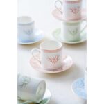 Acar Sakura 6 Kişilik Porselen Kahve Fincanı Takımı – 90 ml - Görsel 2