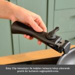 Karaca Biodiamond Easy Clip Çıkarılabilir Saplı İndüksiyon Tabanlı 12 Parça Tencere / Tava Seti - Görsel 4