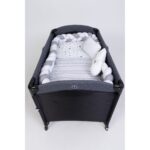 Bebemin Dünyası Maral Örgülü Park Beşik Uyku Seti Gri - Görsel 3