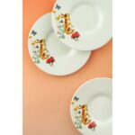 Bursa Porselen Dekor Tavşan 6 Adet Porselen Çay Tabağı - Görsel 2