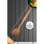 Montesev Doğal Ceviz Ağacı Ahşap Tahta Kaşık Spatula Seti Ağaç Kaşık (2li Set) Mnt3 - Görsel 3